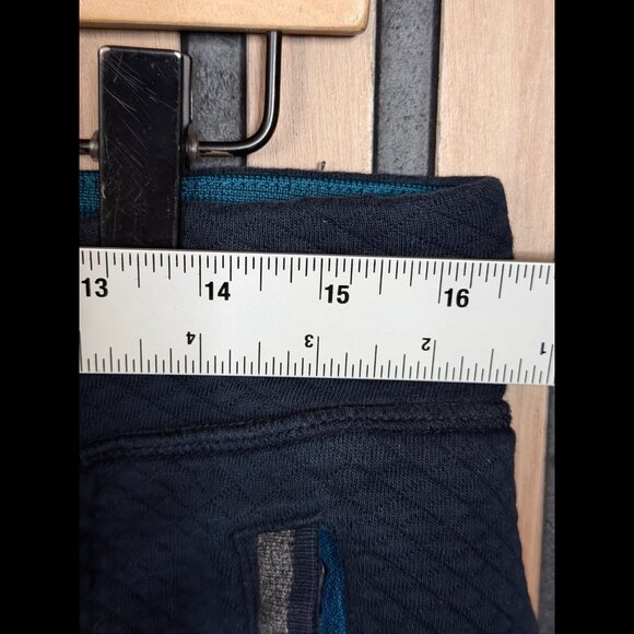 Ted Baker Joggers 32R Mens Blue Navy Quilted Back Pocket Zip - Picture 3 of 10